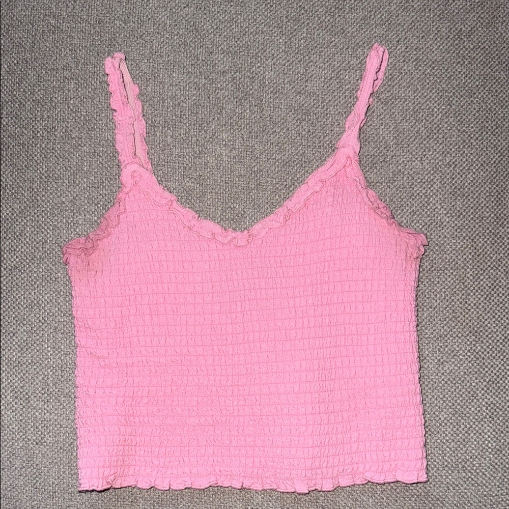 Pink Textured Women's Top